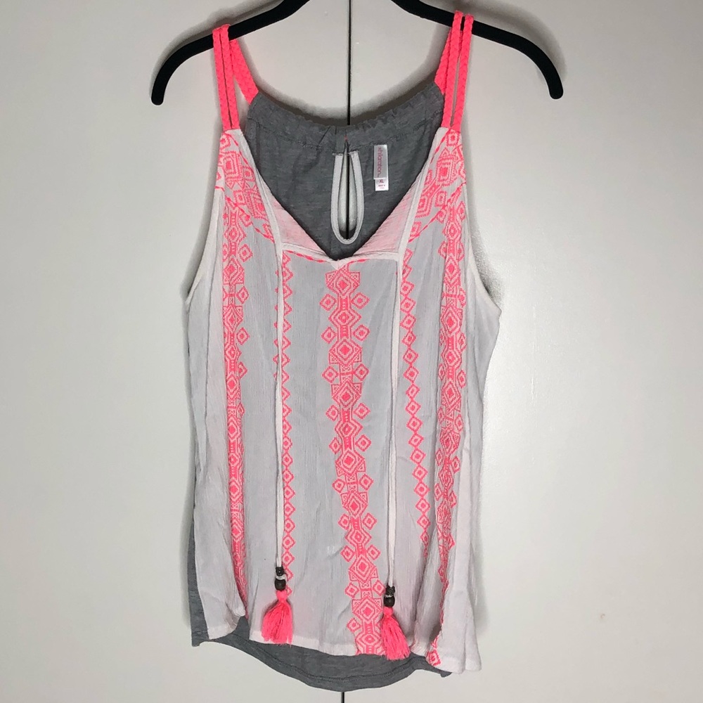 Bright Boho Summer Flowy Tank Top